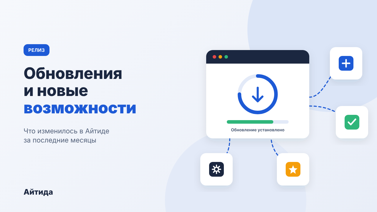Айтида - обновления и новые возможности